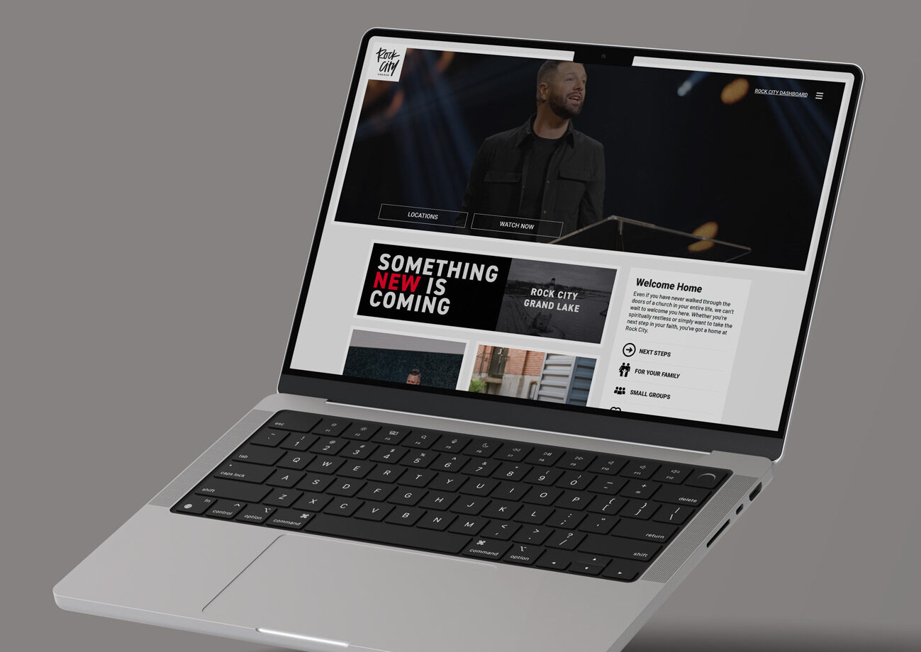 Rock City Church website homepage