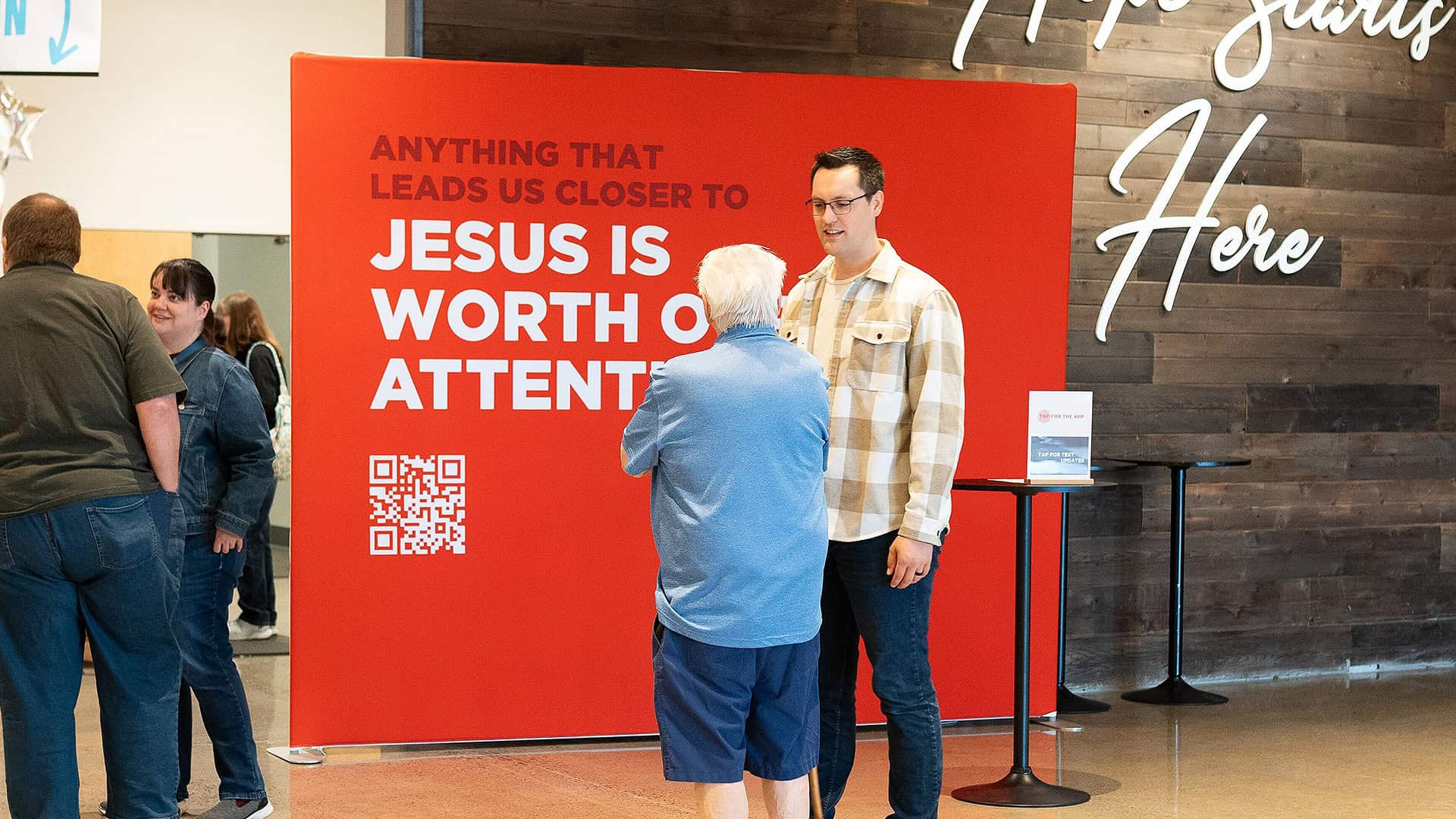 Sun City Church large-format rollout banner