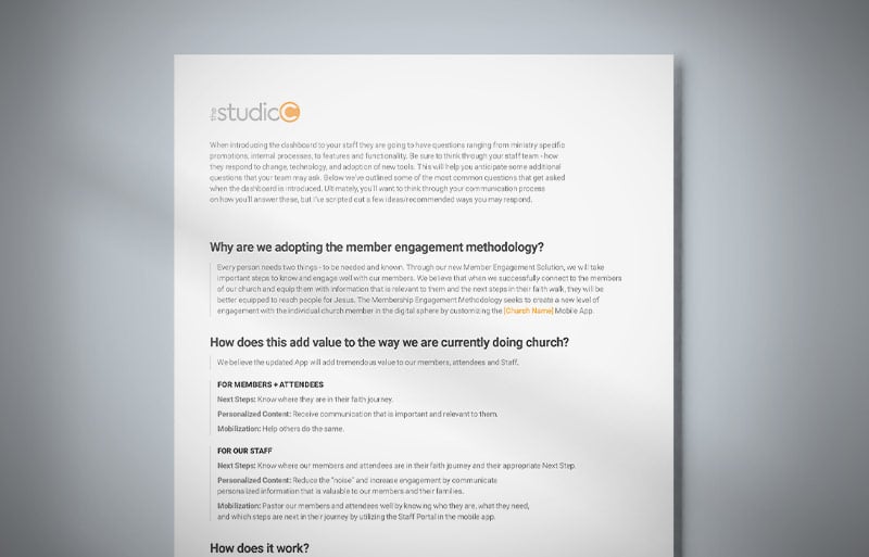 Staff FAQs
